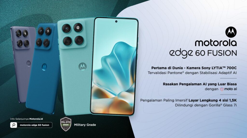 Motorola Edge 60 FUSION Rilis di Indonesia, Begini Keunggulannya